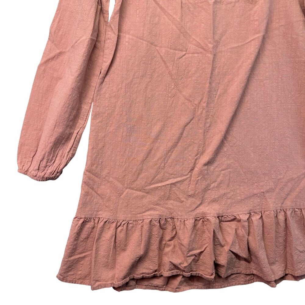 Kirundo Dress Women's Small Pink Floral Cottagecore Embroidered Boho Shift Flowy - Picture 6 of 9
